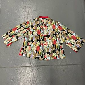 Natori NWOT Satin Button Down Shirt